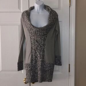 Proof Excellence  gray tunic sweater  Sz L